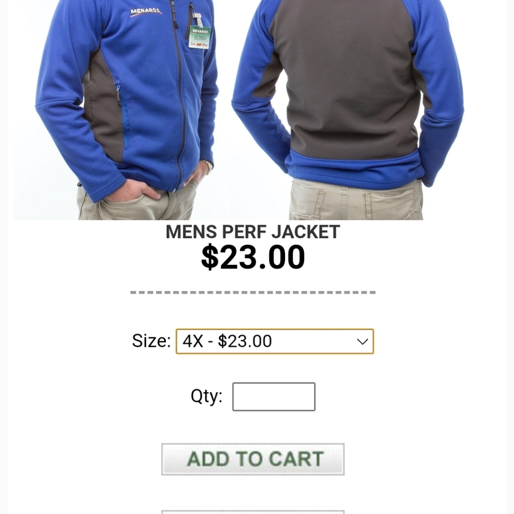 Menards Uniform